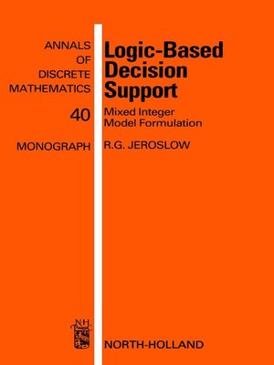 cover image of Logic-Based Decision Support